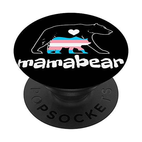 Mamabear Trans PopSockets Swappable PopGrip, Black