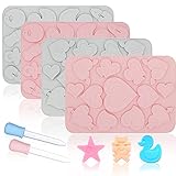 【Molde Multifunción】-- estos divertidos moldes de silicona para galletas son esenciales para cualquier cocina, y su linda forma los hace perfectos para hacer dulces, chocolate, hielo, jabón, gelatina o como decoración de pasteles. En definitiva, ya sea para hornear o refrigerar, estos moldes pueden ayudarte a completar.