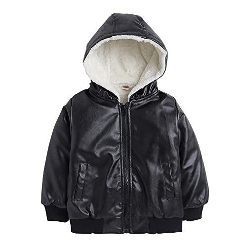 Image of Hopscotch Boy's Polyester Pu Full-Sleeve Solid Standard Length Jacket