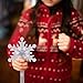 Fun Central - LED Light Up Snowflake Wand Toy for Kids with Crystal Ball Handle | Kids’ Birthday Parties, Kids’ Sensory Toys, Halloween Princess Costume, Halloween Party Supplies, Cosplay, Raves