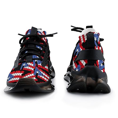 Puerto Rico Rican Flag Country Pride Men's Running Shoes Walking Sneakers for Women Athletic Lightweight Breathable Shoes2