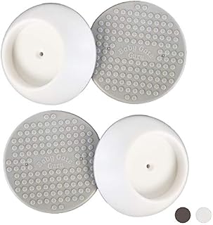 Baby Gate Guru Small Wall Protector 4 Pack - Cup Pads to Guard Your Walls from Pressure Mounted Baby Gates, Pet Gates, Safety Gates, Shower Curtain Rods, and More (4 Pack, White)