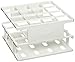 Nalgene 5972-0025 Acetal Plastic Unwire Test Tube Half Rack for 25mm Test Tubes, White