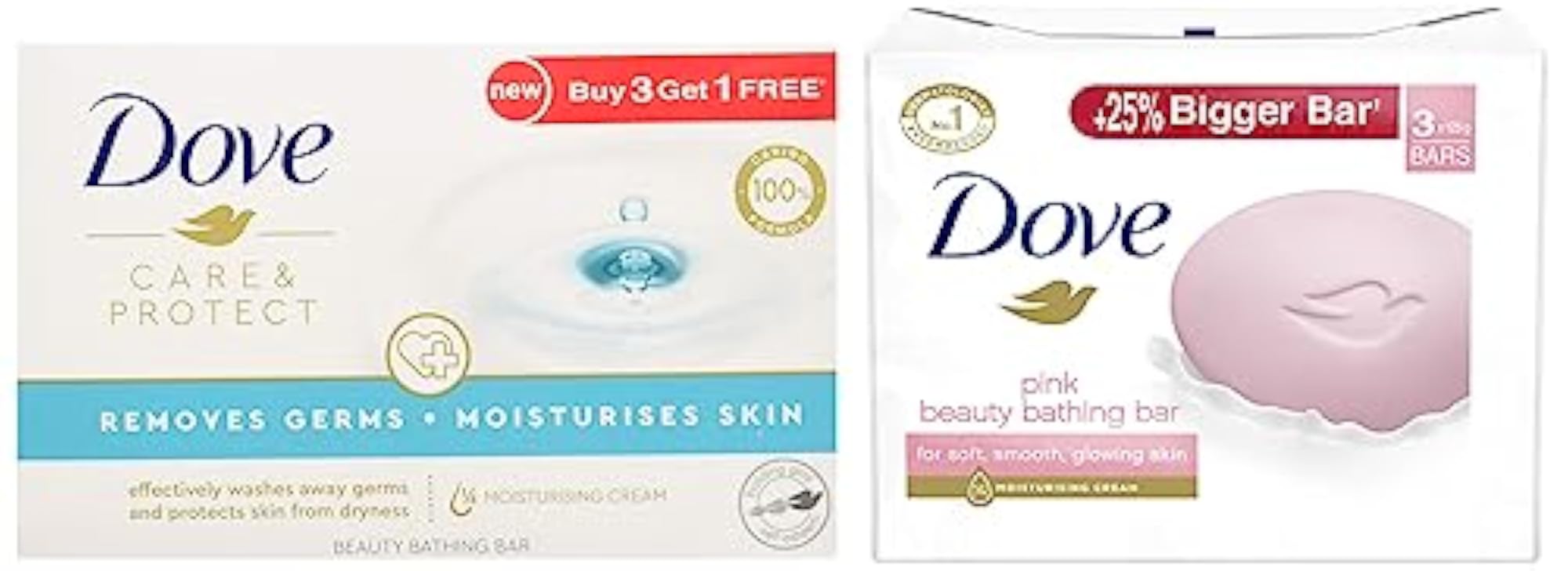 Pink Rosa Beauty Bathing Bar 125G, Combo Pack Of 3