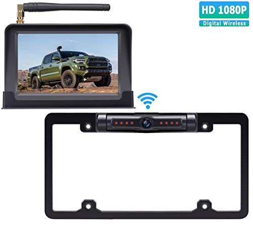 ZSMJ Digital Wireless Backup Camera Kit, HD 1080P Reverse Camera Kit with Super