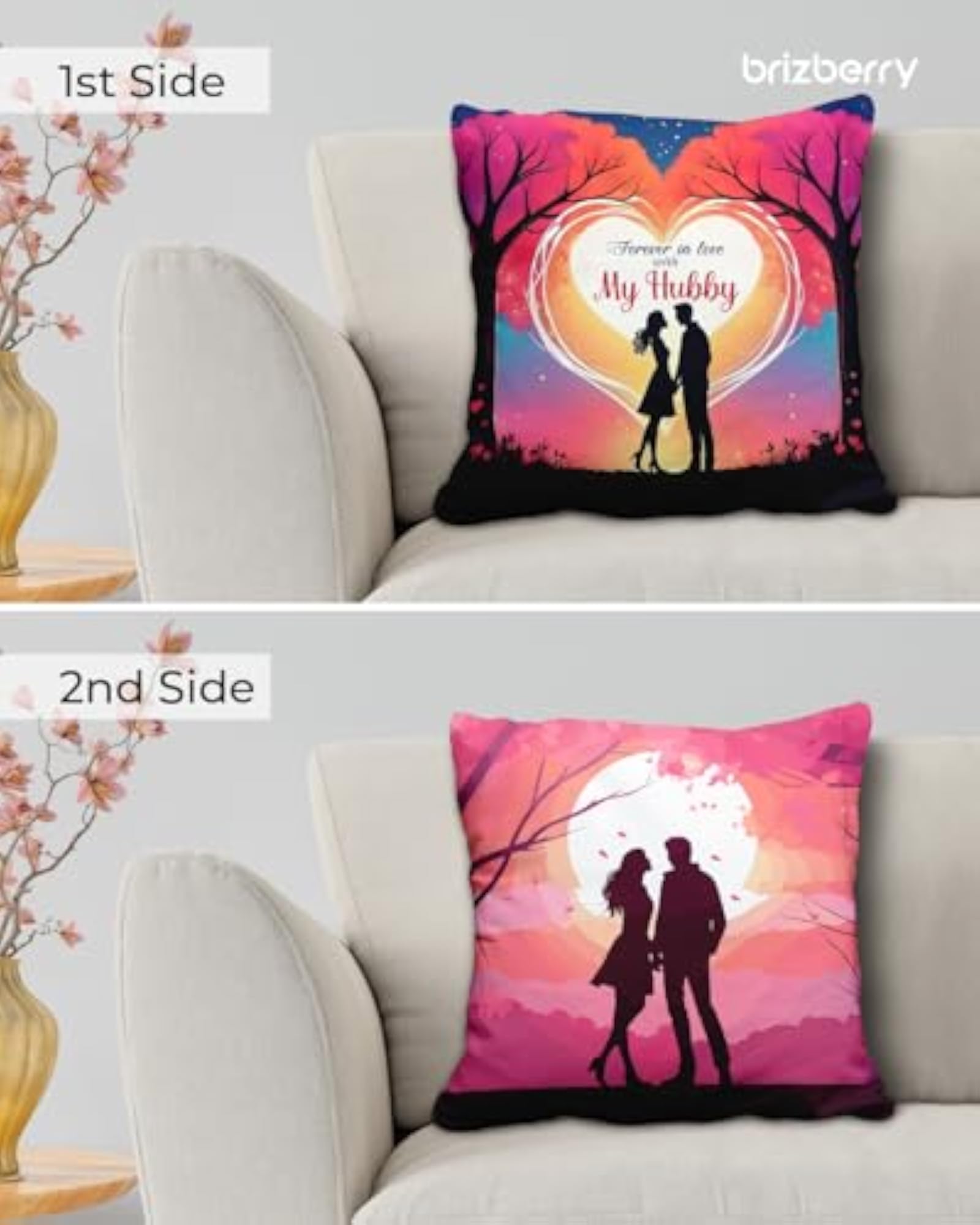 Romantic Cushion Gift for Valentine's Day, 16x16