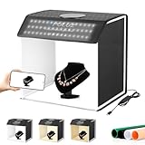 PULUZ 撮影ボックス 42×42×32cm 撮影ブース 折り畳み 物撮りセット 320個LEDビーズ／超高輝度／3色温度／無段階調光／4色PVC背景／ディフューザー付き 卓上写真撮影キット 物撮り用ボックス プラモデル 撮影ブース 携帯便利&組立簡単&収納便利 自宅撮影台 撮影用アイテム(42×42×32cm)