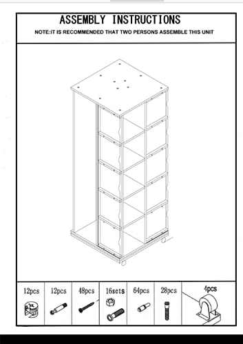 Maple Revolving T-Shirt Display with Casters - 24
