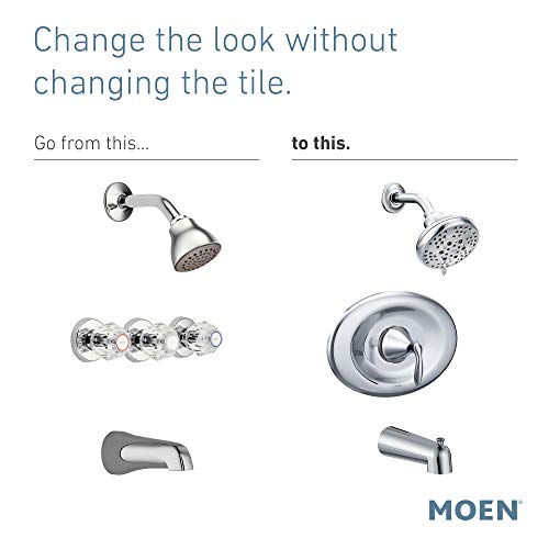 Moen T2139EPBN Eva Posi-Temp Eco-Performance Kit de Recorte para Tina y Ducha, Válvula Requerida, Níquel Cepillado miniatura 4
