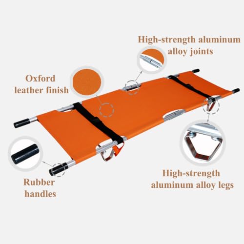 Camilla plegable de aluminio portátil y resistente al agua para emergencias 4