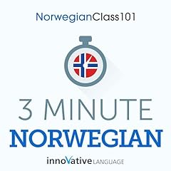 Couverture de 3-Minute Norwegian: 25 Lesson Series Audiobook