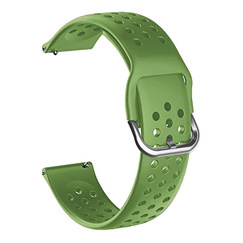 Image of ACM Watch Strap 20mm compatible with Garmin Venu Sq Smartwatch | Silicone Belt Breatheable Dot Band