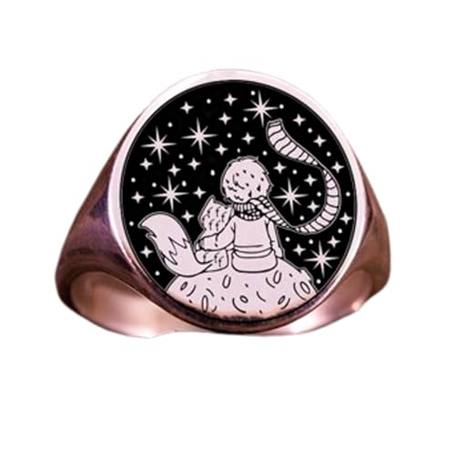 Bague Petit Prince en argent sterling 925, le cadeau symbolique idéal pour célébrer un lien unique