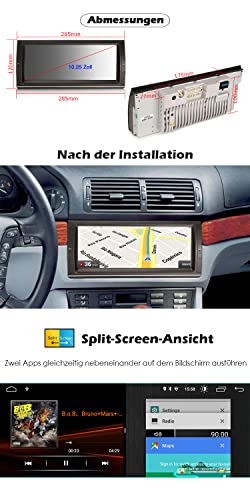 ERISIN 10,25 pollici Android 10.0 Autoradio per