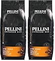 Pellini N.82 Vivace, Caffè in Grani per Espresso 1 kg, Miscela Classica Arabica e Robusta dal Gusto Deciso e Bilanciato, Caffè in Chicchi a Tostatura Media (Confezione da 2)