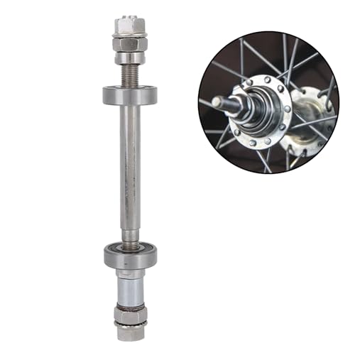 Syfunlv Fahrrad Nabe Achse,solide Achse,Hinterrad Vorderrad Achse Fahrrad,10 x 180 mm,achsadapter Fahrrad,Fahrrad Radnaben,Vorne und Hinten Vollwellenhebel,Fahrrad Hinterachse,solide Naben.