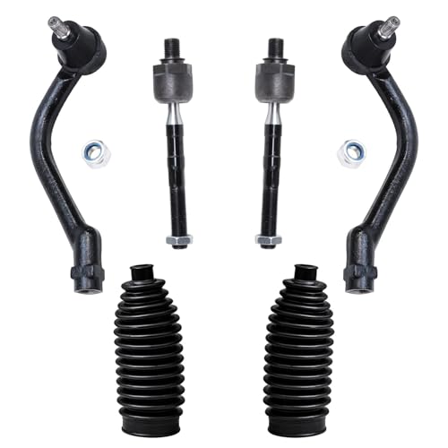 Image of Detroit Axle - 14pc Front End Suspension Kit for 2006 2007 2008 Hyundai Sonata, 2 Upper Control Arms & Ball Joints 2 Lower Control Arms 2 Lower Ball Joints 2 Sway Bars 4 Tie Rods 2 Boots Replacement
