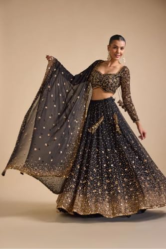 indian ready to wear lehenga choli for women flared party night with stitched blouse (HC-995)3