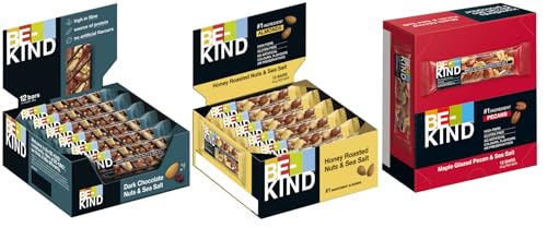 BE-KIND Klassiker Mix I 3 Sorten I 36 Riegel I 1440g I Schokoriegel I Nussriegel I Fruchtriegel I Riegel I Glutenfrei