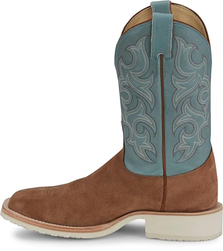 Justin Men’s Alamo 11" Roughout Western Boot - Premium Leather, Classic Cowboy Style, Durable Comfort for Ranch & Rodeo3