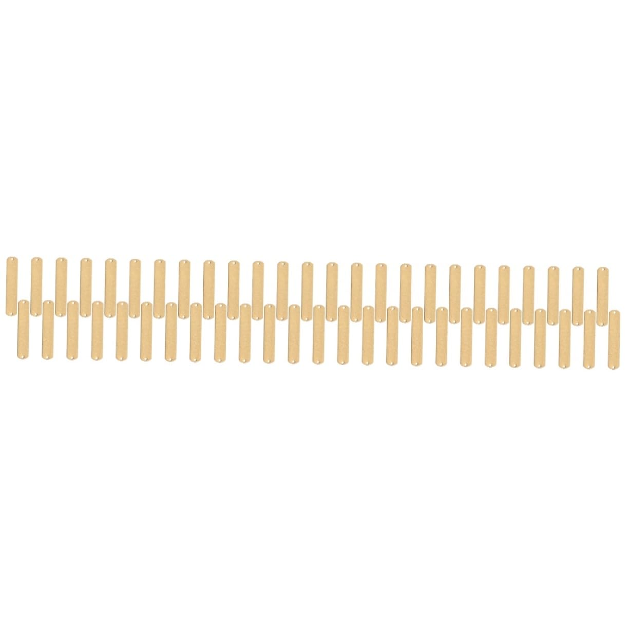 NUOBESTY 50pezzi Etichette Per Chiavi Rame Tag Per Etichette Vuote Per Etichettatura e Classificazione Design e Resistente Corrosione