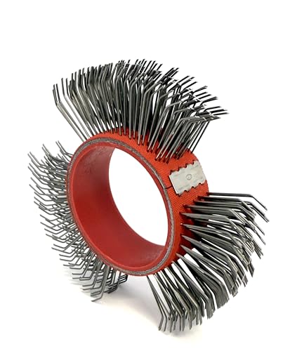 Image of Abrasive Wire Wheel Belts, 23mm Bristle Blasting Wheels, 1PCS | 0.7mm Carbon Spring Steel, Coarse Wire Wheel for Surface Blaster, Metal Blaster Wheels, Bristle Blasting Tool