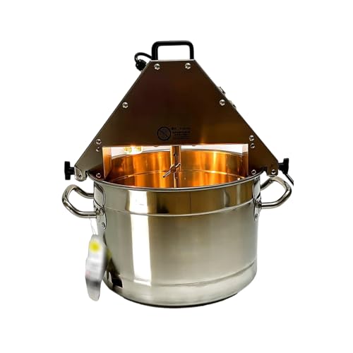 Mezclador comercial de acero inoxidable con cuchilla raspadora para salsas y mermeladas en restaurantes y producción de alimentos