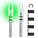 LEANPRO 6 PCS G Lighted Nocks for Arrows.165 .204 .233 .244 .246 inch ID/X,H,S,GT Bushings Pull Up/Down Switch for Archrey Hunting LED Nock