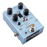 【 Functionality】: Guitar pedal features an intuitive button for loop recording, playback, overdubbing, and clearing; supports up to 40 seconds of unlimited overdubbed loops 【Easy Control】: Equipped with dedicated rotary knobs for reverb, chorus depth...