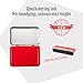 Aunewrick Ink Stamp Pad for Egg Date Marking, Black Red and Blue Colors Available, Metal Case (RED)