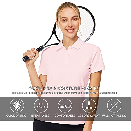 Casei Womens Athletic Polo Shirt Running Shirts Polo Shirts Women T Shirts Golf Shirts Work Shirts Short Sleeve Top Shirts For Women Uv Protection  thumb #3