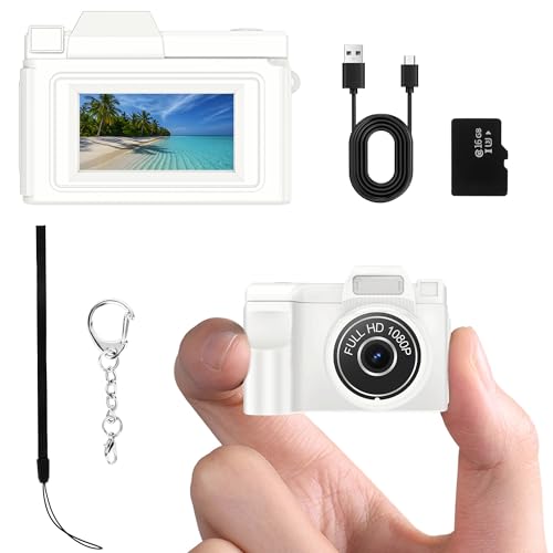 Mini Keychain Camera Mini Retro Digital Camera FHD 1080P Tiny