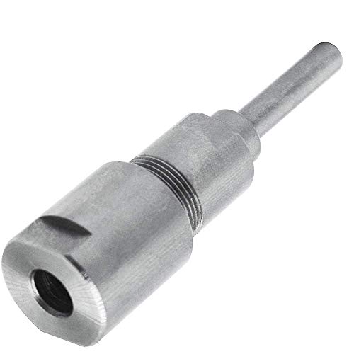 Eyech Heavy Duty Stainless Steel 1/4 Inch Shank Router Collet Extension Rod Trimming Engraving Machine Extender Chuck Holde Extender Adapter Woodworking Milling Bit For 1/4 Inch Shank Drill Bit #TOP5