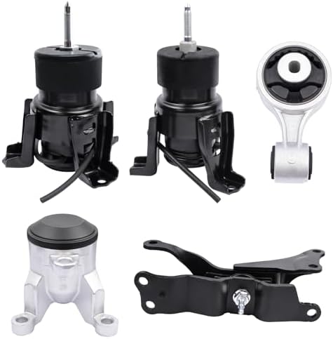 MotorKing Engine & Auto Trans Mount Kit 5PCS – 2007-2009 Lexus RX350 3.5L – Direct Replacement Steel Mounts