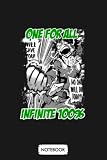  One For All Infinite 100 My Hero Academia Season 4 B46459 Notebook: Planner, Journal, Lined College Ruled Paper, Matte Finish Cover, 6x9 120 Pages, Diary