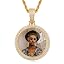 14 Circle Double Layer(Gold)+Rope Chain