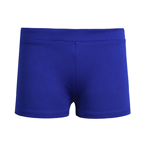 iEFiEL Kids Girls Ballet Dance Booty Shorts Sports Gym Workout Yoga Cycling Running Activewear Shorts Blue 8 - Thumbnail 3