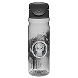 Zak! Designs Tritan Water Bottle with Flip-top Cap featuring Marvel's Extreme Punisher Graphics, Break-resistant and BPA-free Plastic, 26 oz.