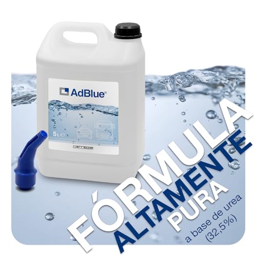 Miniatura 2 de Errecom Adblue Aditivo Para Motores Diésel A Base De Urea Para La Reducción De Emisiones De Nox, Conforme A Iso 22241-1, 10 L 2 X 5 L , Boquilla Incluido