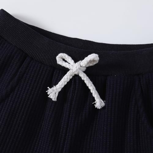Image of Kid Toddler Boy Clothes Color Block Sweatshirt and Casual Pants 2Pcs Boys Fall Winter Outfits 1-5T