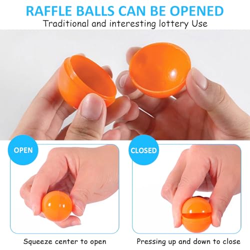 GOCUODE 50 Stück Lotterie Kugeln Bälle zum Öffnen Befüllen,3cm Tombola-Bälle,Lotterie-Hohlkugeln Kleine Befüllbare für Partygeschenke,Party Event Requisiten (Blau)