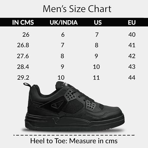 Image of BRUTON 362-BlazeX Premium Sneakers Casual Shoes Walking Shoes for Men-Black