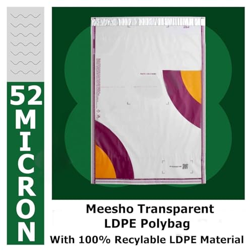 Image of Securement Meesho Branded Like Economy Courier Bags without POD Pouch with QR (10 x 12 Inches) -500 Bags