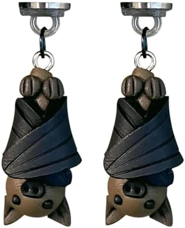 Cute Hinge Heads, Vintage Animal Door Hinge Decorative Heads, Door Frame Decorative Heads, Hinge Heads Home Decor, Magnetic Hinges for Animal Lovers (Bat)