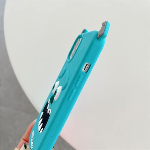 Ultra Thick Soft Silicone Case For Apple Iphone 11 Iphone11 6.1 Monsters University Mu Blue Sulley Pixar Disney Disneyland 3D Cartoon Anime Disney Disneyland Cute Lovely Adorable Kids Girls #TOP3