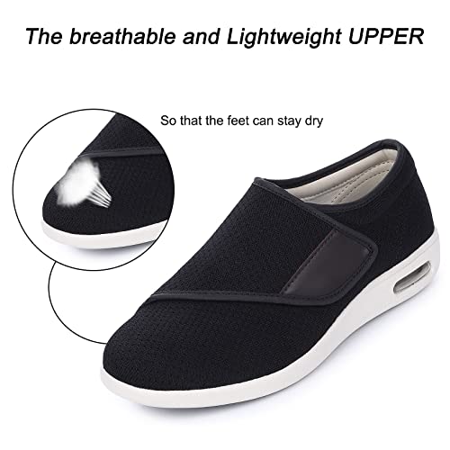 SPR&JOY Diabetic Shoes for Women, Women's Wide Width Elderly Shoes, Adjustable Closure Lightweight Breathable, Swollen Feet Walking Edema Sneakers2