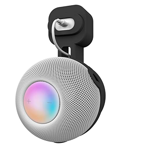 Preisvergleich Produktbild Wandhalterung kompatibel mit Homepod Mini, EWIGE Halterung für Home Pod Mini Ideal für Küche, Badezimmer Schwarz