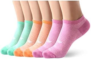 RedMaple Casual Low Cut Sneaker Socks for Women - 6 Pairs Breathable Short Ankle Trainer Socks for Running Walking Fitness Outdoor Sports