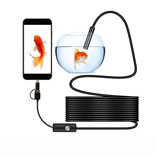 Smars® 5.5mm Endoscope Camera boroscope Snake Flexible IP67 Waterproof Camera 3 in 1 Type c USB v Type Port & 6 led Light with 2 mtr Length Cable for Android pc and Note Book - Image 3 thumbnail
