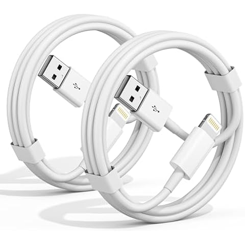 Car Apple Carplay Cable,2-Pack 3FT Car Charger Cord,[Apple MFi Certified] USB iPhone Fast Charging Cord, for 14/13/12/11/13 Pro/13 Max/X/XS/XR/XS iPad Charger Car Charging Cable (White, 3ft) Cover